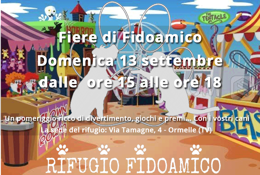 Scarica la locandina della Festa di settembre: "la fiera di fidoamico"