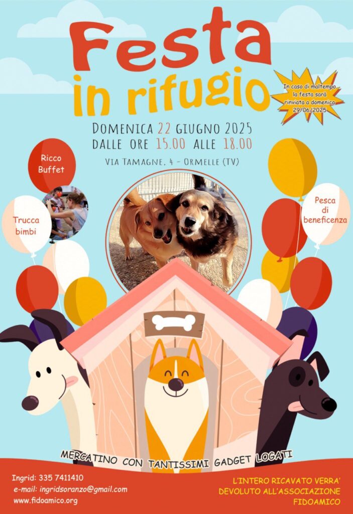 Festa in Rifugio fidoamico, giugno 2025